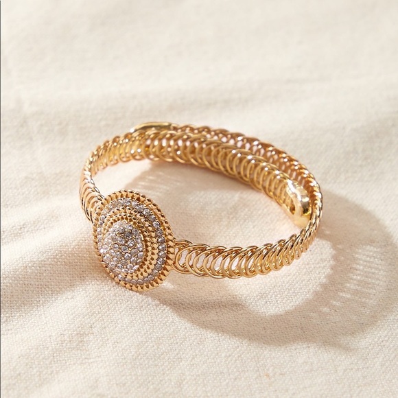 Jewelry - Luxury Adjustable Rhinestone Decor Bracelet